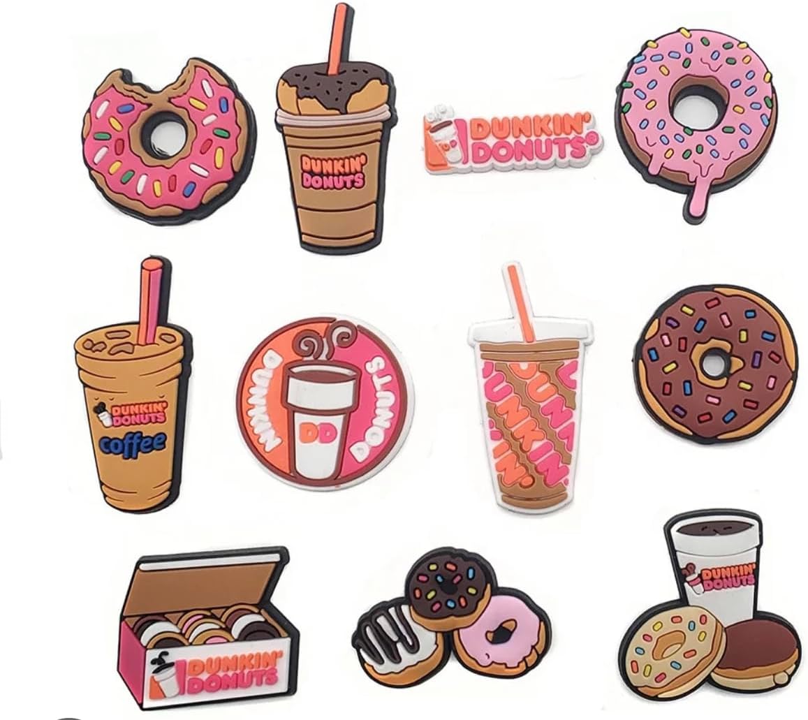 jibbitz/Charm 10pcs/pack One-piece, Nursing,Donut/Coffee design for crocs shoe,bag,phones