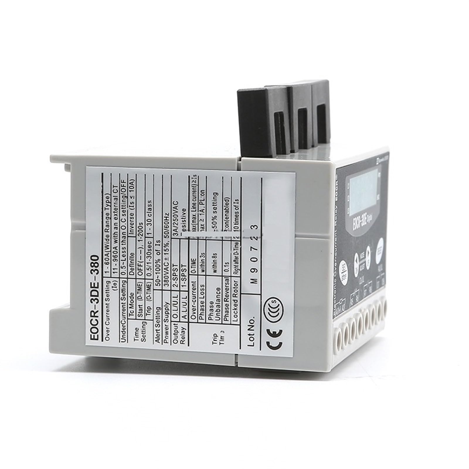 Relé de protección de corriente multifuncional con pantalla Digital, EOCR-3DE de Motor, relé térmico, protección de Motor de CA