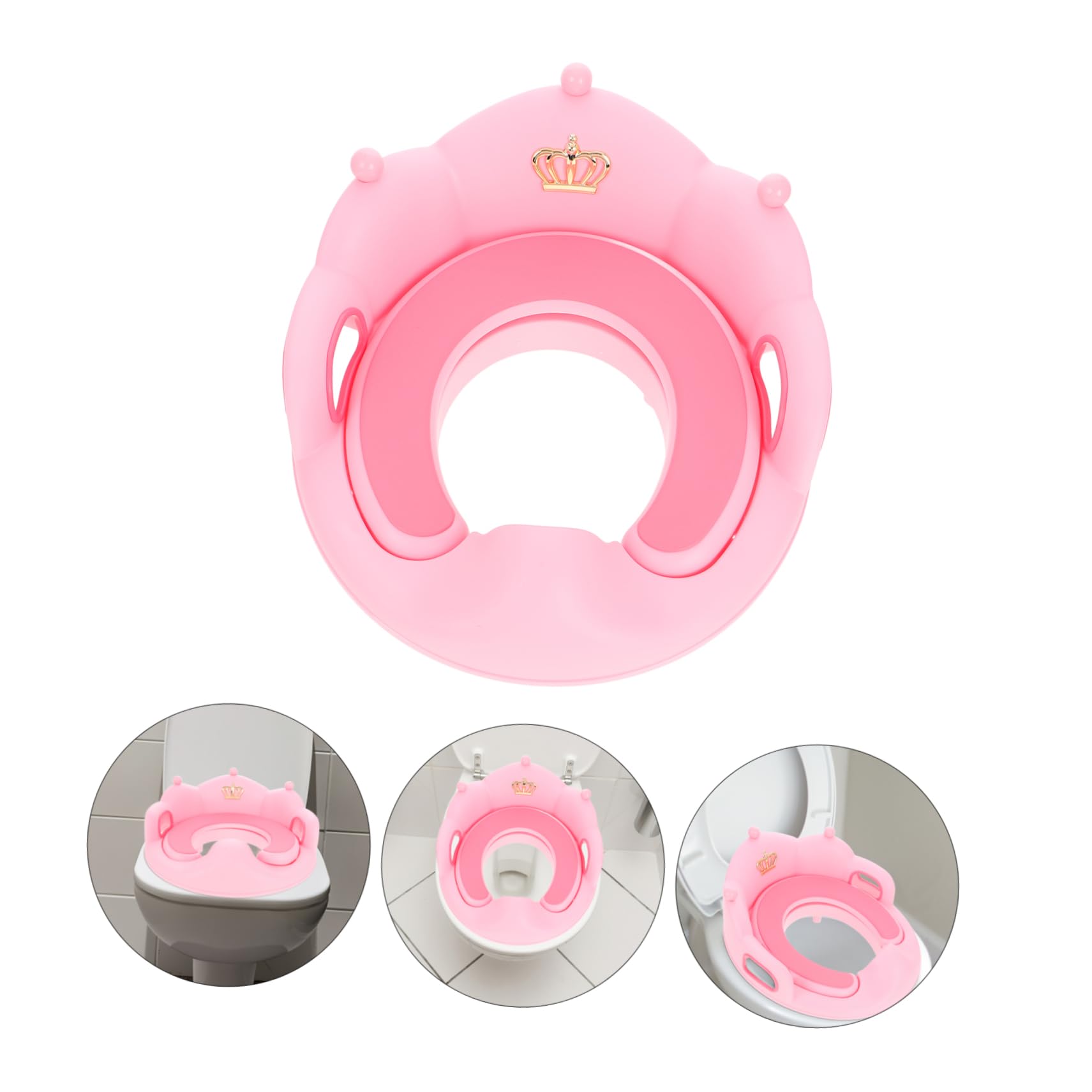Toddmomy Asiento de Entrenamiento para Inodoro con Cojín Desmontable para Baño Infantil Inodoro de Entrenamiento para Niñas y Pequeños
