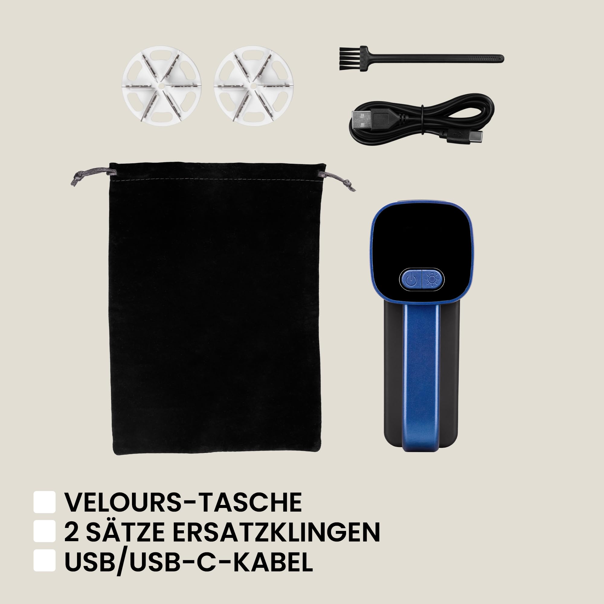 ZEEGMA LINTEE Black Fusselrasierer Elektrisch für Verschiedene Stoffe, 5W