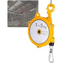 PUMPIE Retractable Spring Balancer Screwdriver Hanger Wrench Steel Wire Rope Measuring Tool for Assembly Line, Retractable Self-Locking Spring Balancer for Factory Workshop Machinery Size 1-3kg