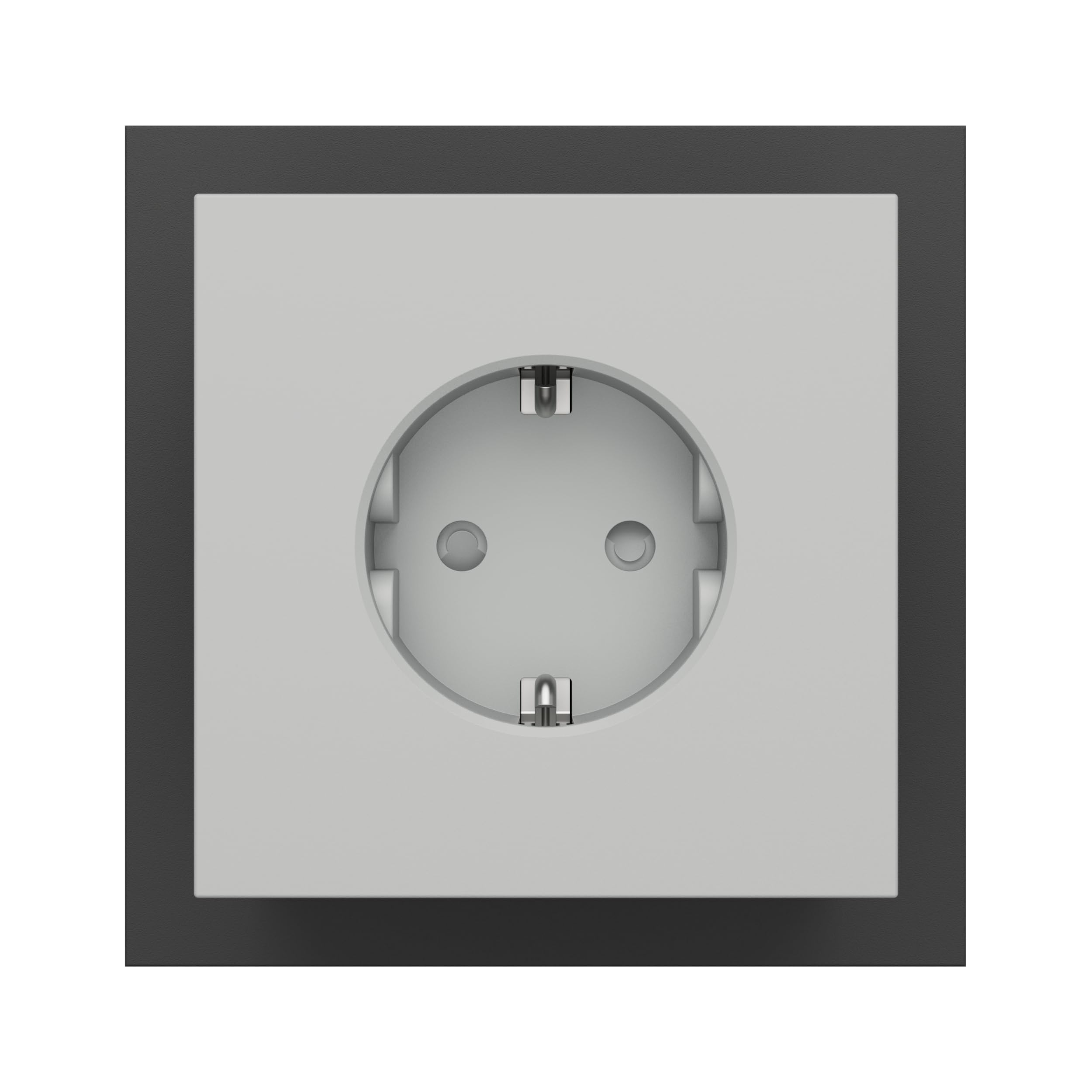 Multipresa Cubo Schuko AVOLT Square 2 con USB-C (30W) – Presa Multipla di Design con 3 Prese e 2 Porte USB-C – Ciabatta Elettrica Compatta da Parete per Scrivania, Ufficio e Casa
