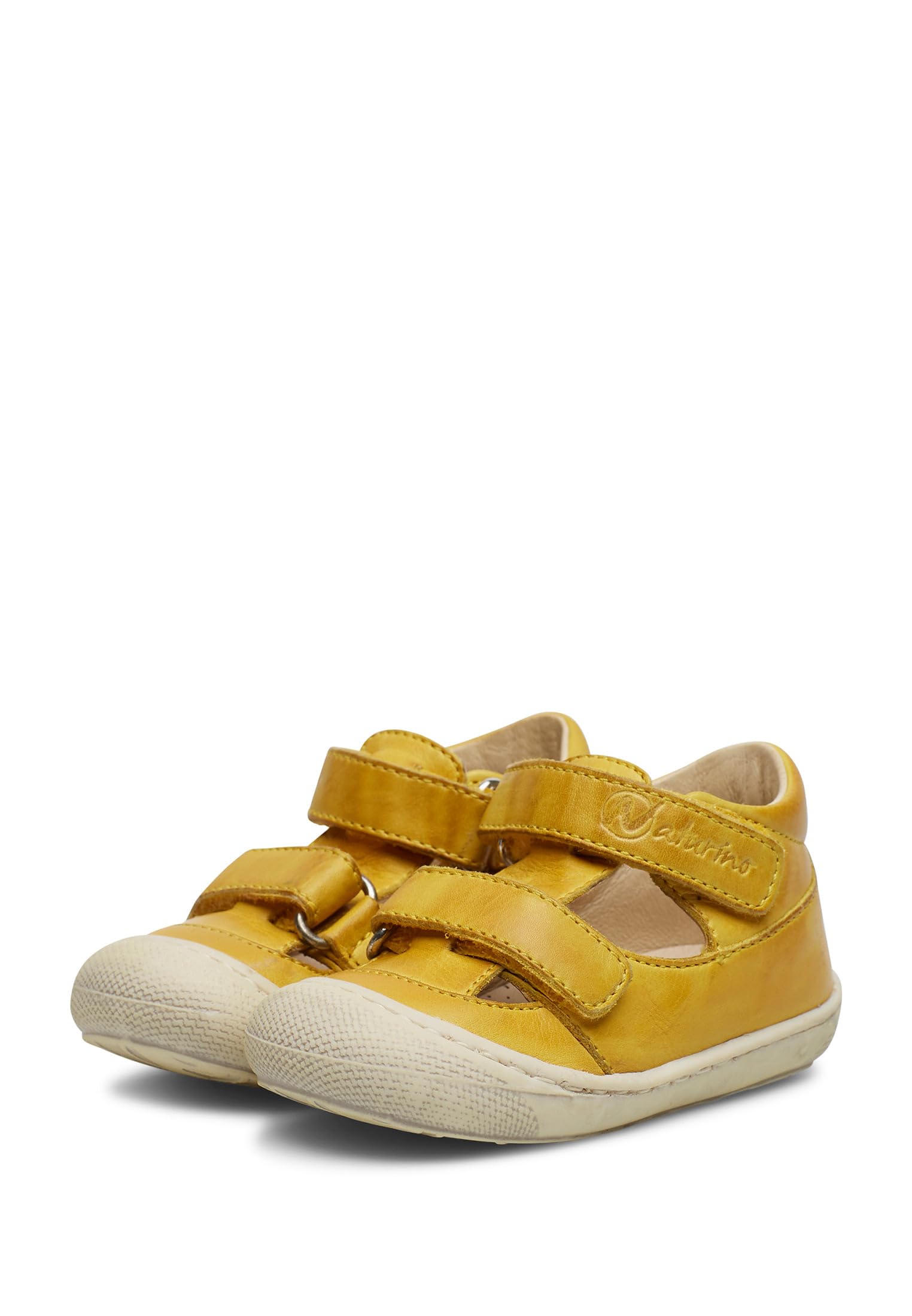 Naturino Sandali semi chiusi in pelle, Giallo- 19