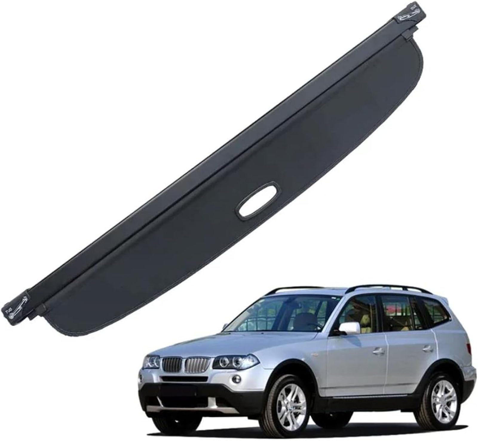 Cubierta de carga para BMW X3 2003-2010: bandeja retráctil y protectora de maletero