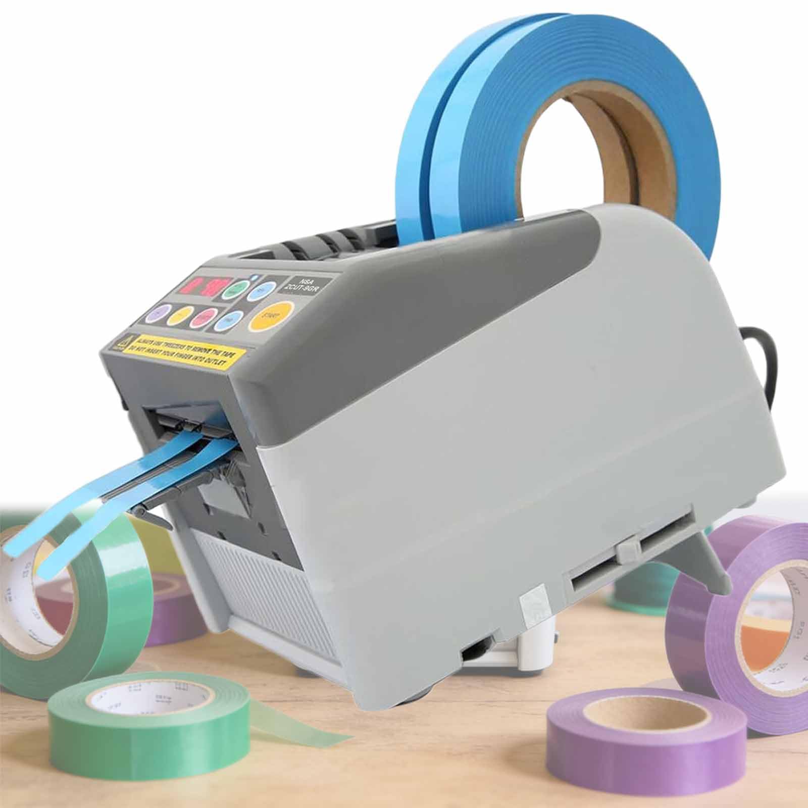 Dispenser automatico di nastro adesivo con lunghezza e larghezza regolabili per taglio di precisione in ufficio e uso domestico