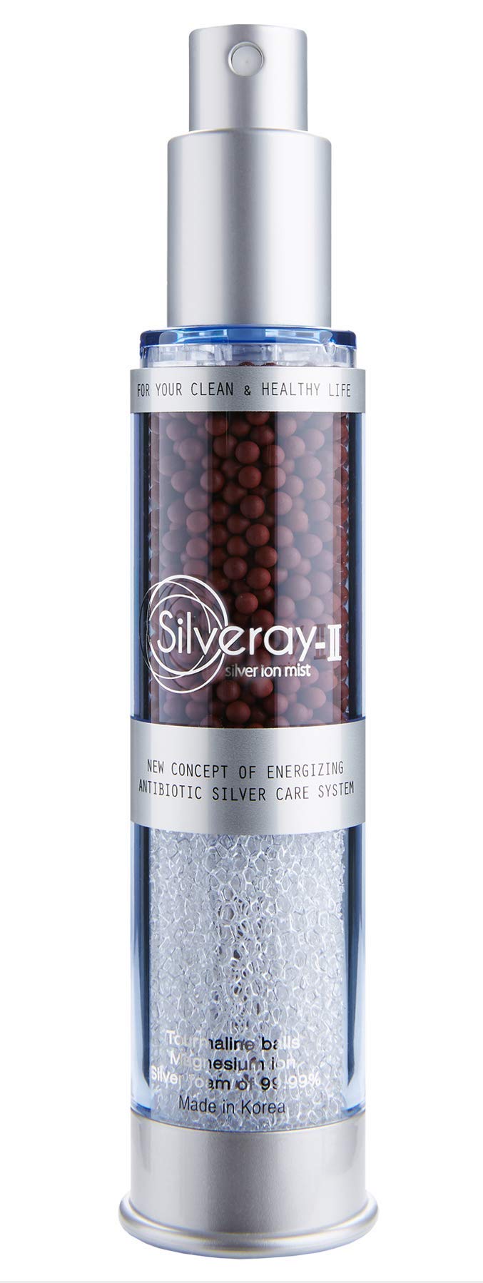 [DEWBELL] SILVEREX Skin Care Mist Spray with silver foam and ceramic ball (50ml)/Powerful Sterilization with 99.99% Silver Foam and ceramic balls/Excellent moisturizing effect/Good for skin