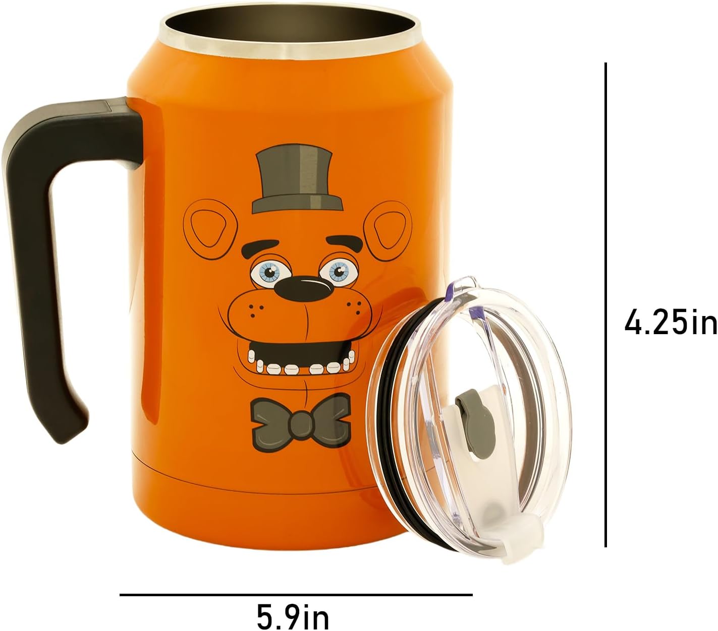 Five Nights at Freddy's Travel Cup Set - Bundle with Freddy Fazbear 30 Oz Stainless Steel Double Walled Insulated Tumbler Plus More | 30 Ounce FNAF Travel Mug - Image 3
