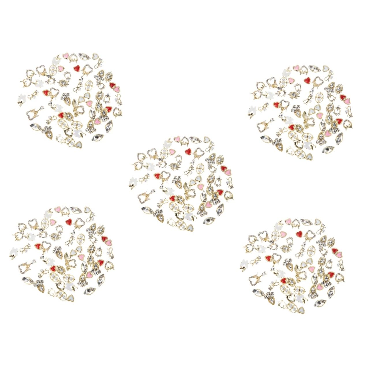 Healvian 300pièces Charms De Nail Art Alliage Décorations Élégantes Pour Manucure Et Ornements Uniques Pour