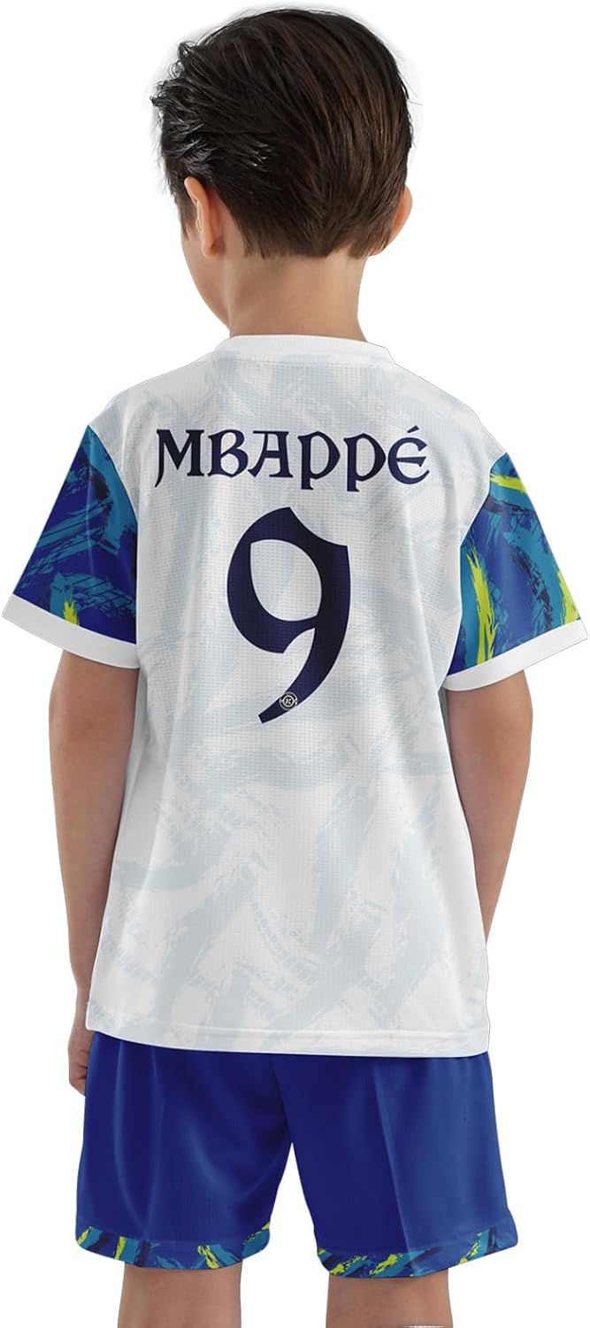ORKY Soccer Jersey, Youth Personalized Name Futbol Shirt Short Set, Boy Girl Customize Tournament Team Kit Lava