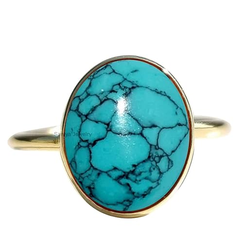 Handmade Oval Gemstone Dainty Minimalist Ring  Yellow Gold Vermeil Ring  Solid 925 Sterling Silver Statement Ring  Everyday Wear Rings For Women