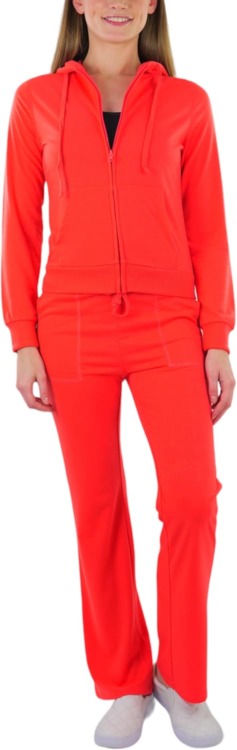 ToBeInStyle Women’s 2 Piece Hoodie Tracksuit Soft Long Sleeve Zip Up Jacket w/Matching Jogger Pants - Image 5