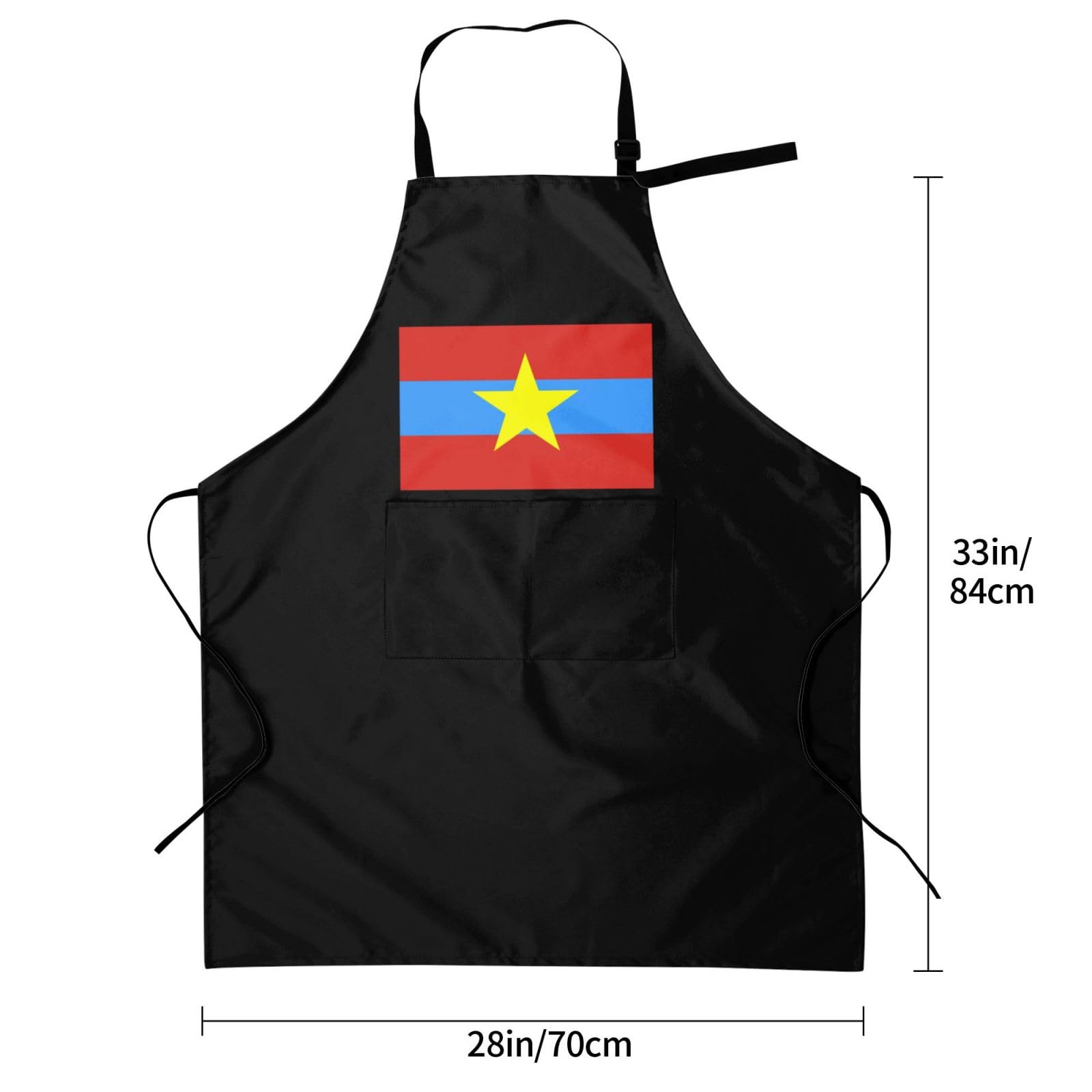 Tablier de travail imperméable avec poches, motif drapeau ANDPFV, idéal pour un anniversaire ou comme cadeau créatif