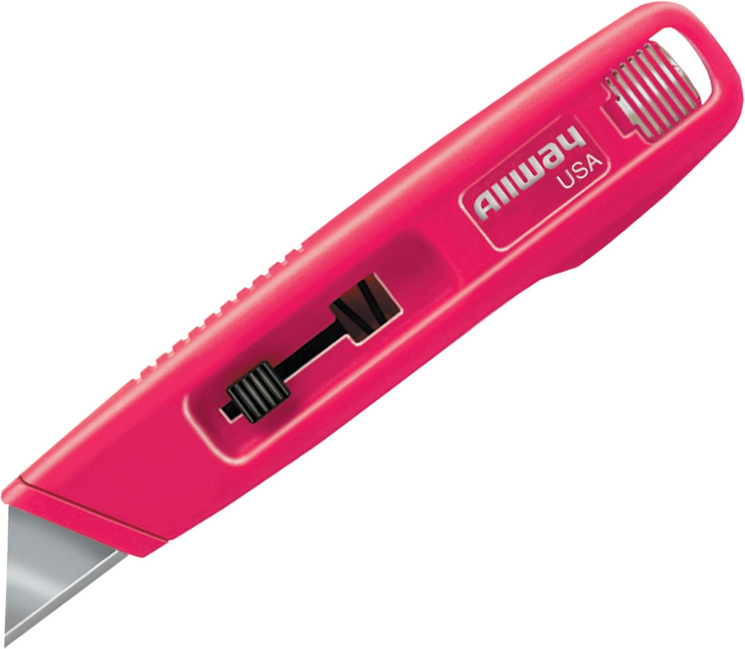 ALLWAY DSP100 3-Notch Utility Knife Blades with Clear Dispenser, Sharp Point, 100 Pack