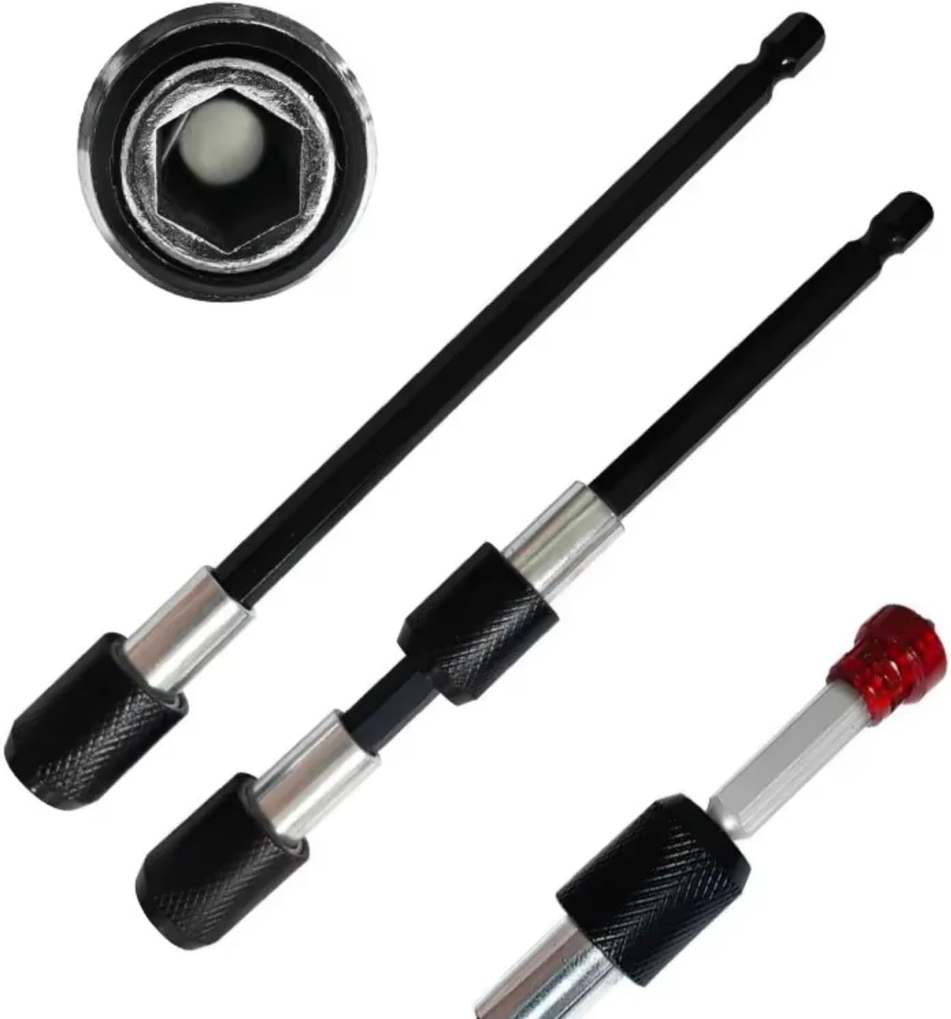 3pc Quickly Release Screwdriver Extension Rod Electric Drill Driver Quick Transfer Rod for Enthusiasts Professional (Three Sets of Boutiq)