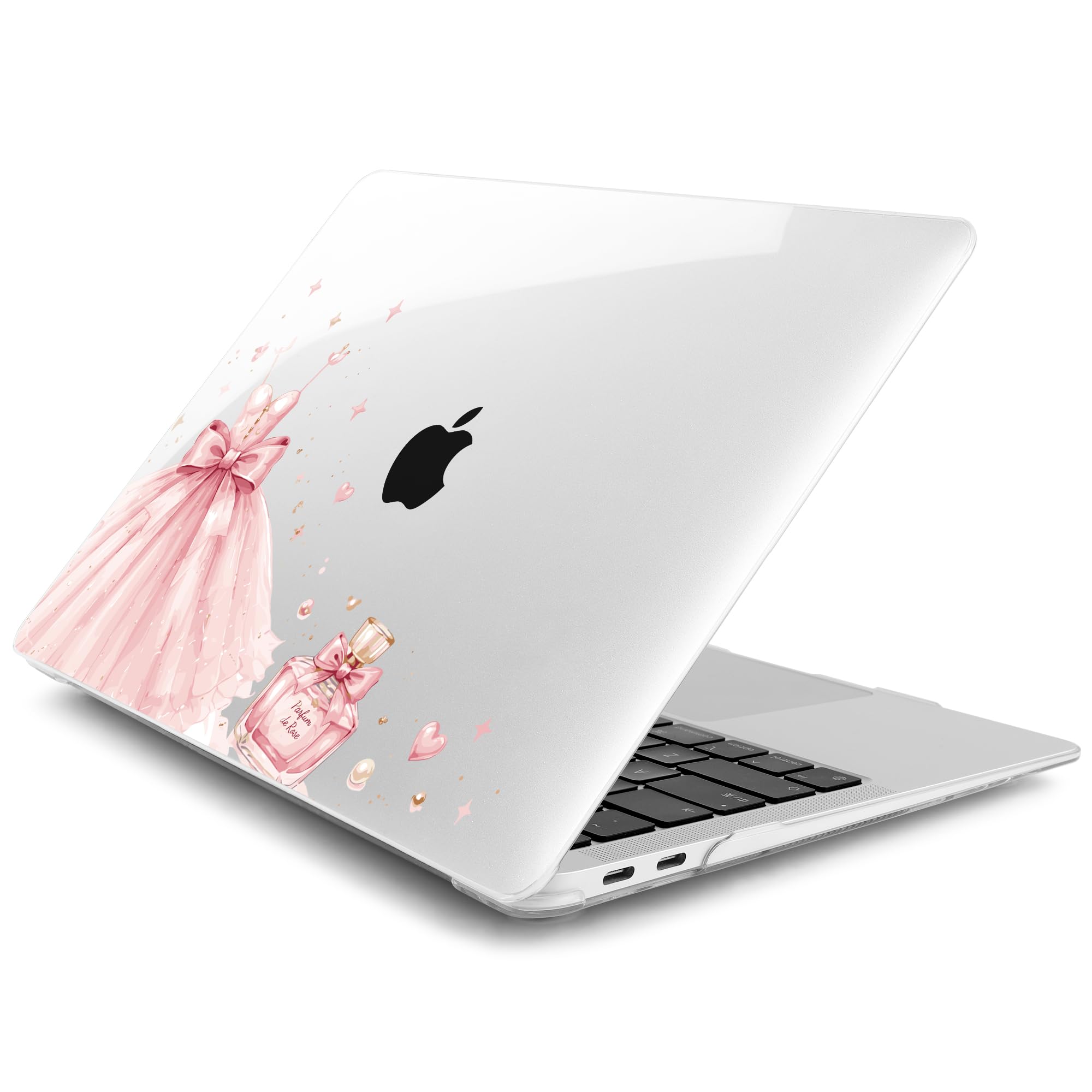 Batianda LumiArt Custodia per MacBook Air 33 cm Chip M1, fiocco principessa