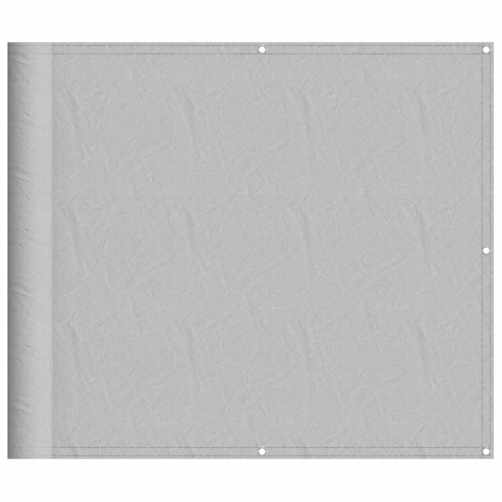 Paravento Balcone Grigio Chiaro 90x500cm 100% Poliestere Oxford,Paravento da Balcone,Protezione UV Sole Pioggia Frangivento Parasole Impermeabile-4000009