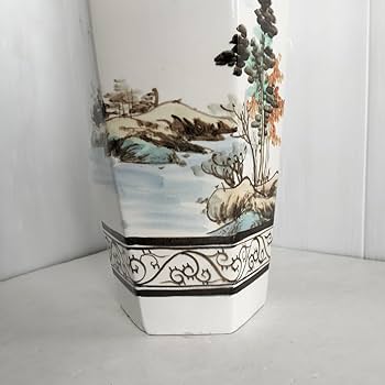 Amazon.co.jp: 中国陶器大壺「江天帆影辛亥年仲夏」中山出品（高