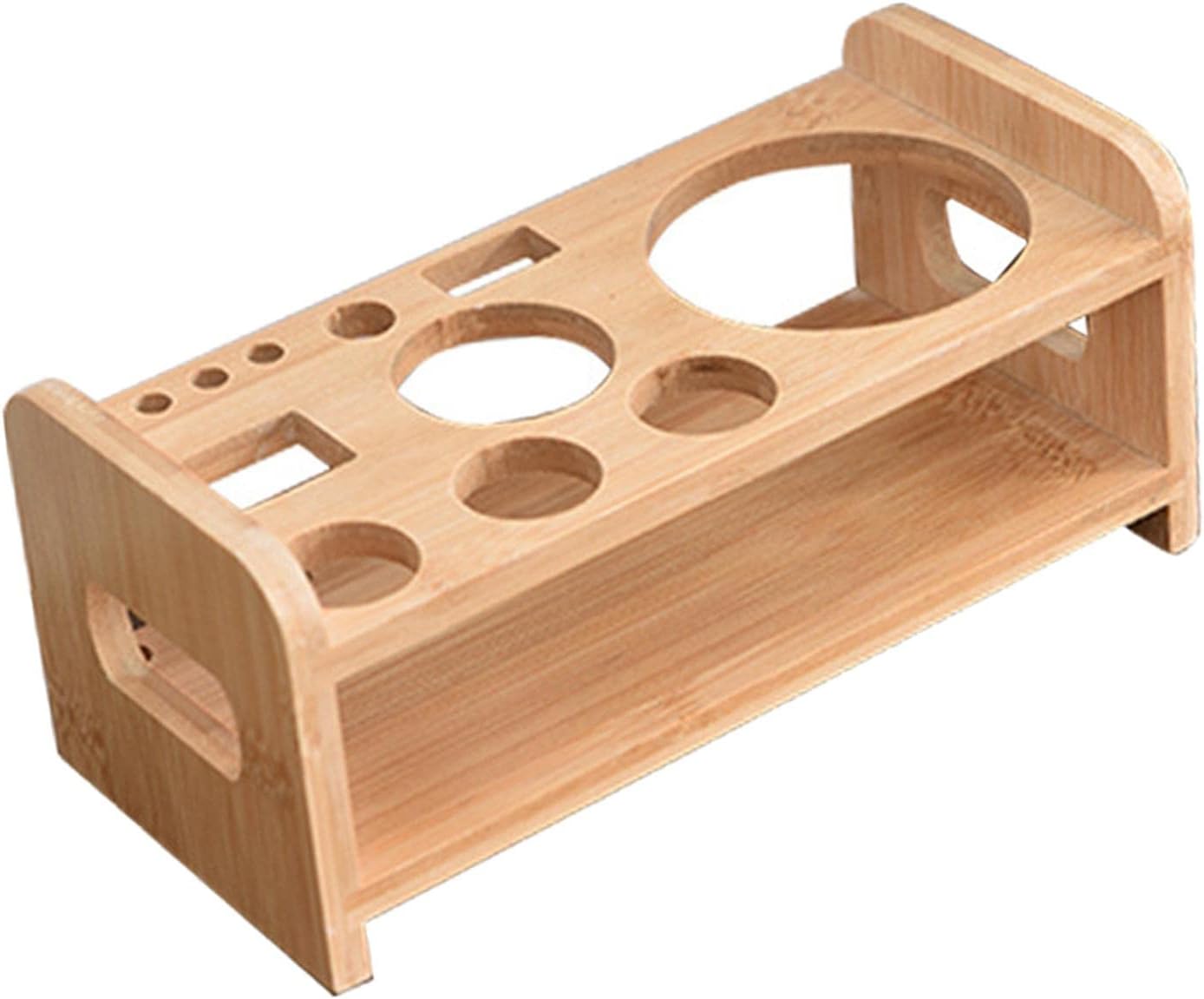 Bartending Tool Stand Cocktail Shakers Holder for Bar Tool Wooden Barware Drinkware Set Bartender Tool Holder Professional for Beginners