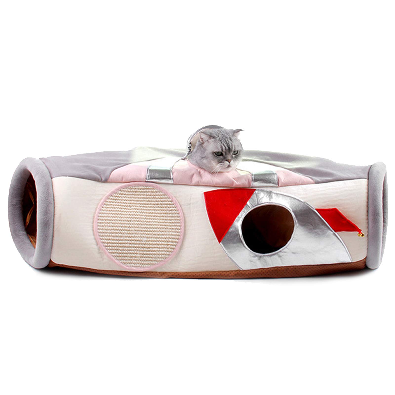 Centre De Jeu Tunnel pour Chat Tunnels De Jeu,Jouet De Tunnel pour Chat pour Animaux De Compagnie, Tunnel pour Animaux De Compagnie Pliable,Animal D'entraînement Interactif pour Chat