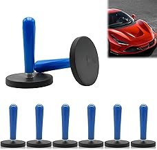 Strong Vehicle Gripper Magnets: 8 Pieces Car Covering Magnet with Storage Box, Magnets for Pmbaling, Magnetic Holder for Vehicle Packing Mounting for Car, Blue