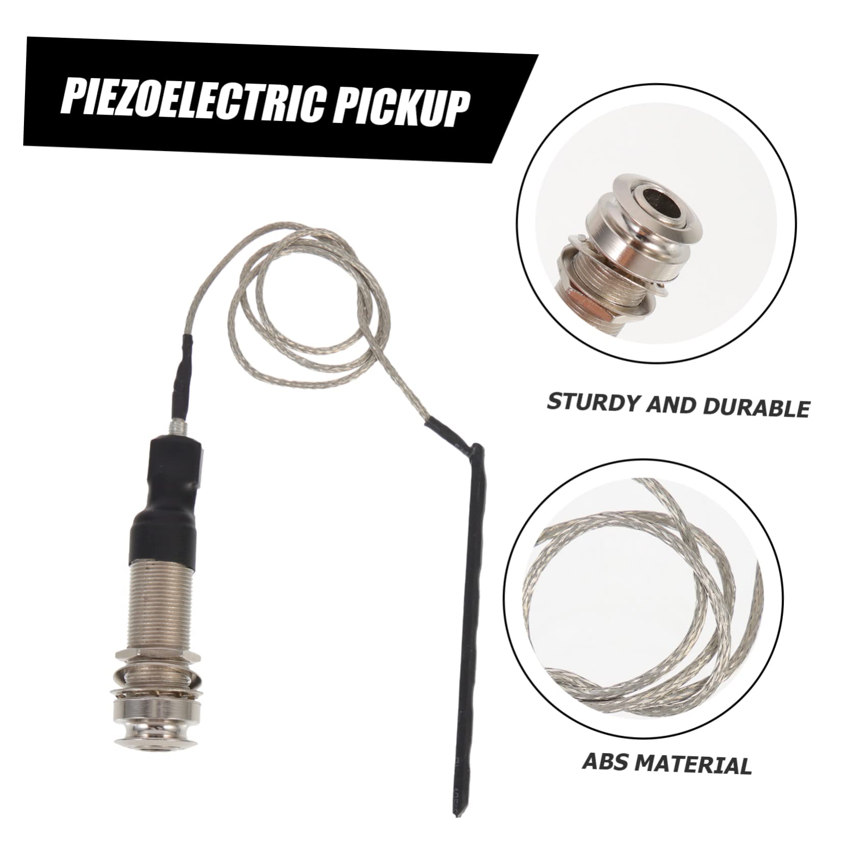 TOYANDONA 5pezzi Pickup Acustico Piezoelettrico Per Chitarra Strumento Musicale Multifunzionale Senza Batteria Design Facile Da Usare Accessorio Per Chitarra Folk e Ukulele Cattura Suono e