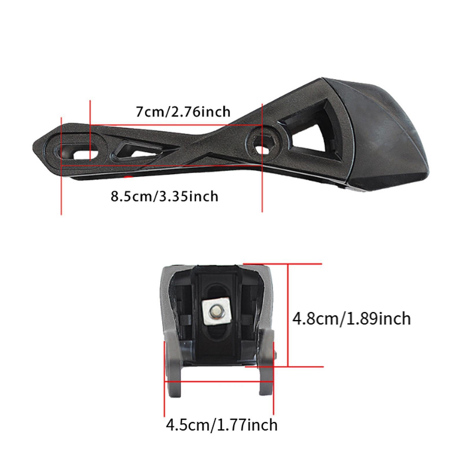 Colcolo de Freins Universel pour Patins à alignées avec Clous, vis, de Frein de Remplacement de sécurité, Freins de Patins à roulettes, Espacement des Trous en L 70 mm