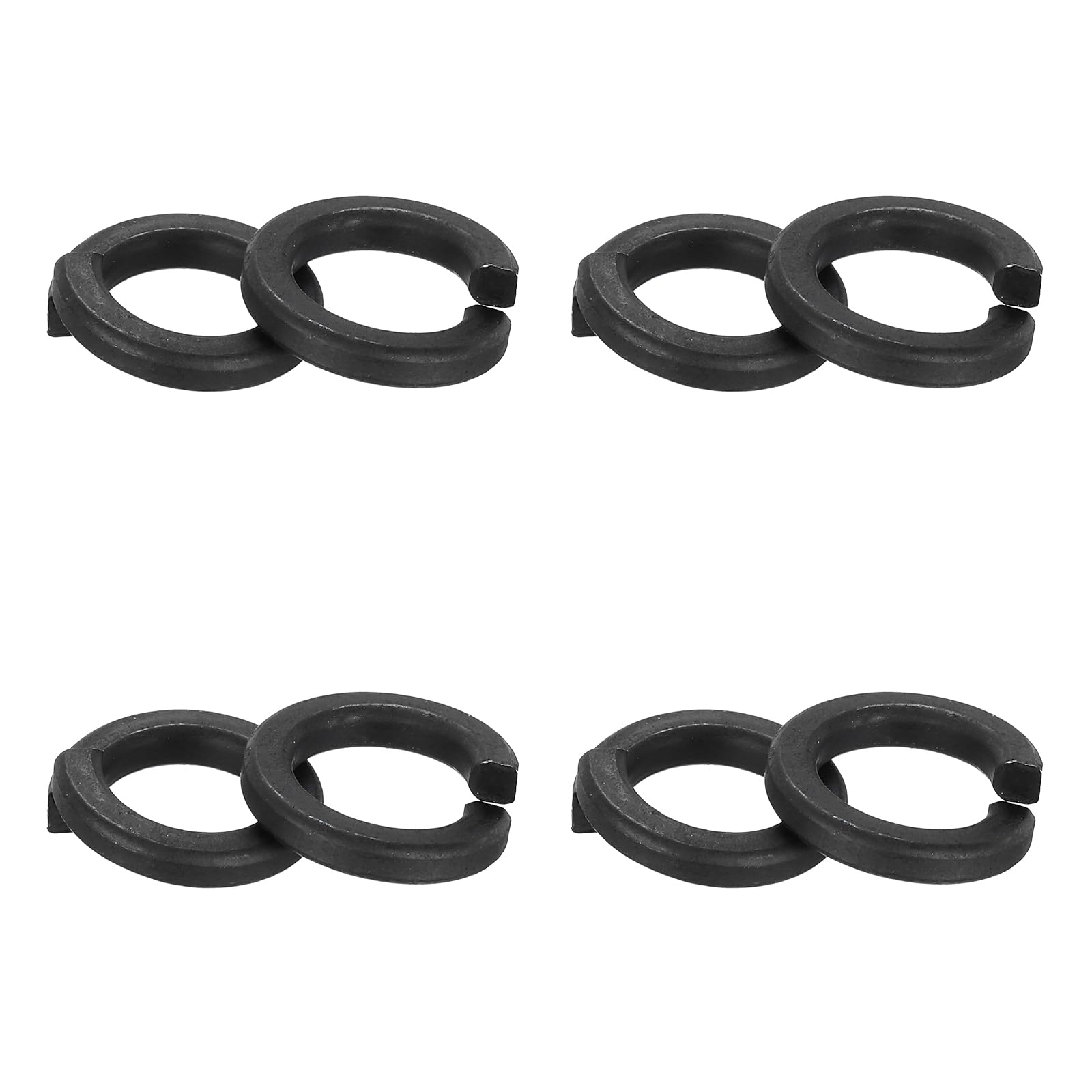 PATIKIL 100 Pcs Split Lock Washer, M10 Spring Lock Washer 304 Stainless Steel Lock Washers Assortment Kit for Screws Bolts Black