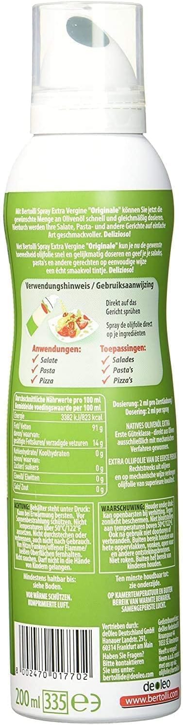 Italian Gourmet Bundle Olivenöl Extra Vergine Spray Originale 12x 200ml + Italian Gourmet Polpa Gratis – Italienisches EVOO Sprühöl, ideal zum Würzen & Kochen, gleichmäßige Dosierung, Vorrat 2,4L