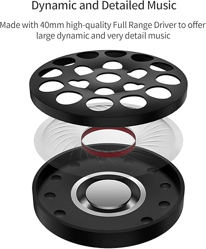 Miniatura 3 de SoundMAGIC P22C - Auriculares ligeros con cable con micrófono, cómodos y portátiles estéreo de alta fidelidad con aislamiento de ruido, diseño