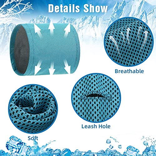 Kühlhalstuch für Hunde, kühlendes Hundehalsband, Sommerhalsband, Bandana, hält die Tiere kühl