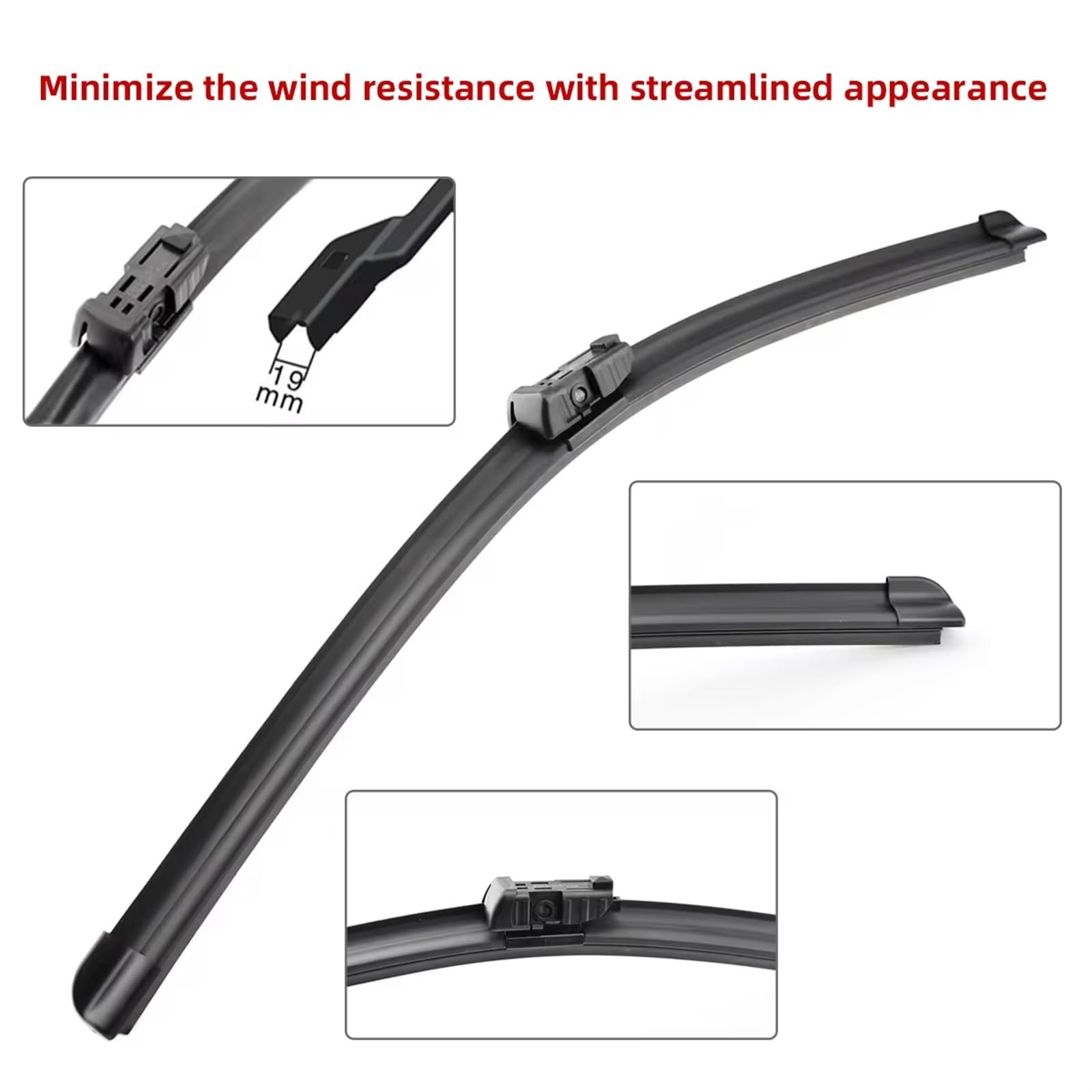 Spazzola Tergicristallo Compatibile con Volvo per S60 2019 2020 2021 2022 2023 Accessori per Auto Spazzole Tergicristallo Anteriori 24" (600 Mm) + 20" (650 Mm)