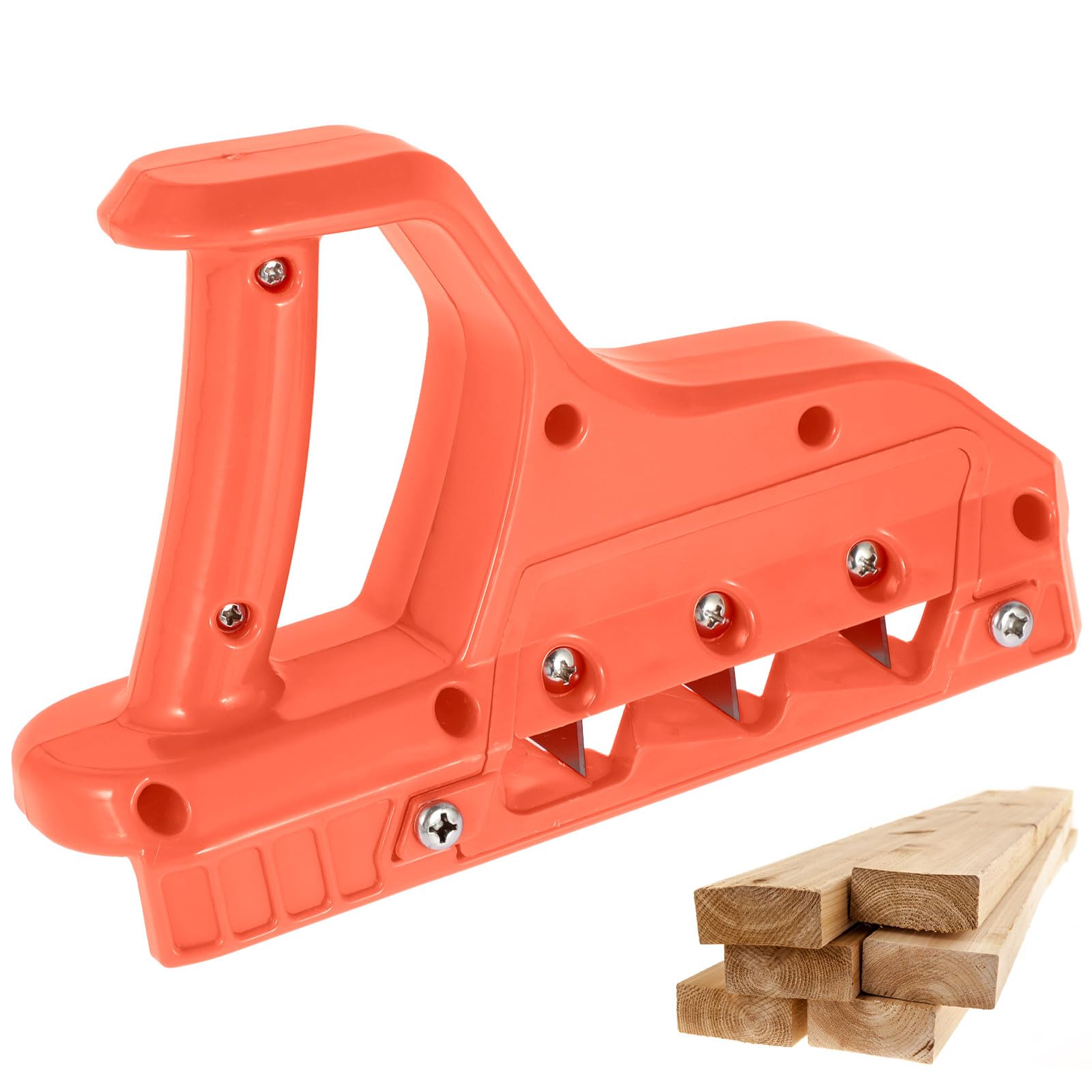 Upgrade Orange Plasterboard Fast Cutter Precise 45°/60°/45°+60°Gypsum Board Chamferer with 10 Blades, Drywall Chamfer Hand Cutting Tools, Woodworking Hand Plane Tool for Drywall Plasterboard (45°)