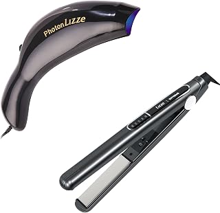 Photon Acelerador Lizze Led Azul + Prancha Chapinha Extreme Slim Lizze 250° 220v