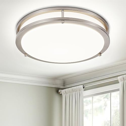 DLLT Flush Mount LED Ceiling Light: 13 Inch 5CCT (3000K-6000K)