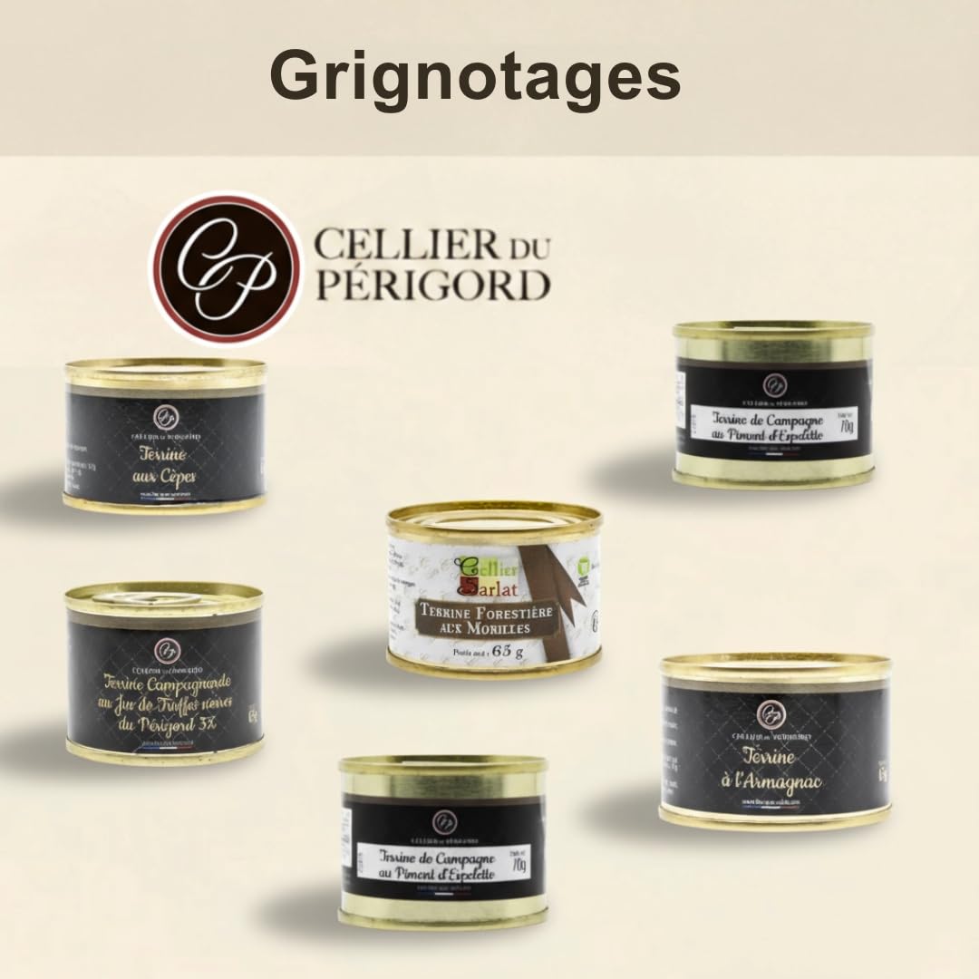 Cellier du Périgord - Calendrier Avent Panier Gourmand 2025, 24 surprises artisanales, foie gras IGP 100g, 36x36cm