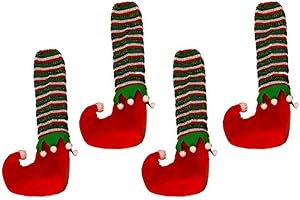 Ochine Christmas Elf Table and Chair Leg Covers Decorations