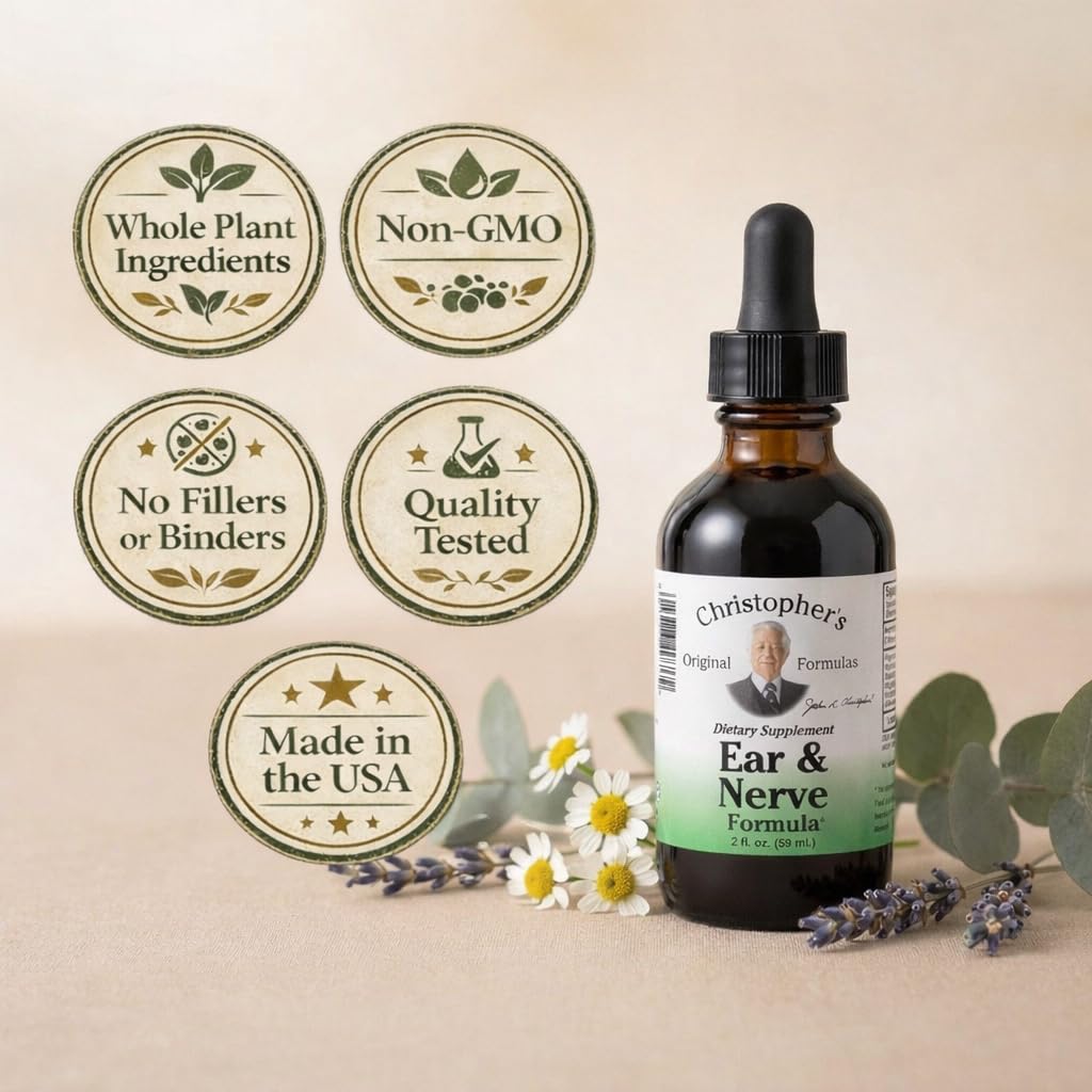 Christopher's Original Formulas Ear and Nerve Extract, Nervous System Support, 2 fl oz — Amazon image 7