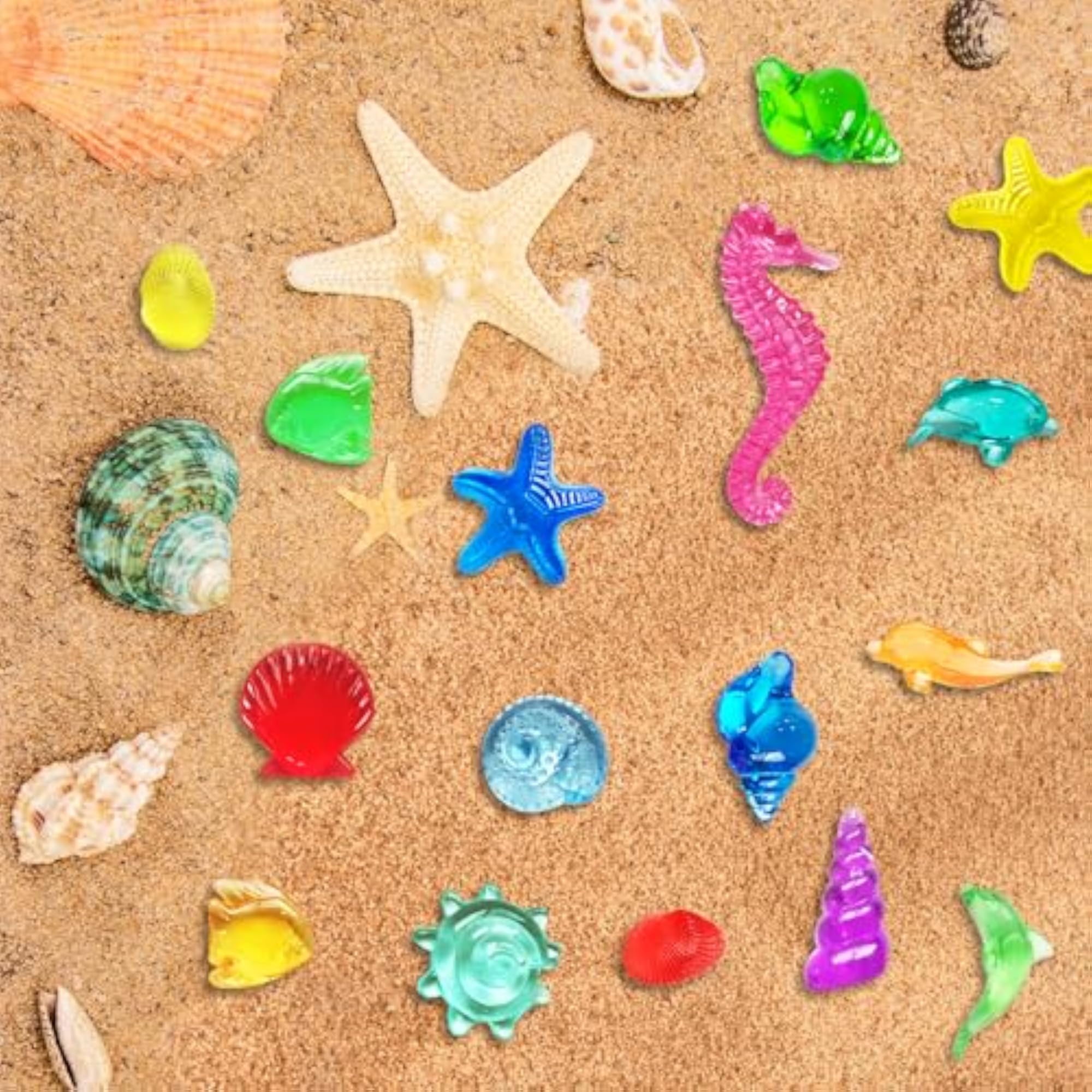 100+ Pcs Sensory Bin Filler Diving Gem Pool Toys