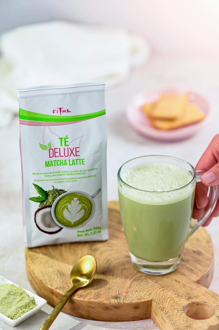 T Deluxe Matcha Latte - Ceremonial Grade Matcha Tea with Coconut Cream Oat Powder and Collagen for a — view 6