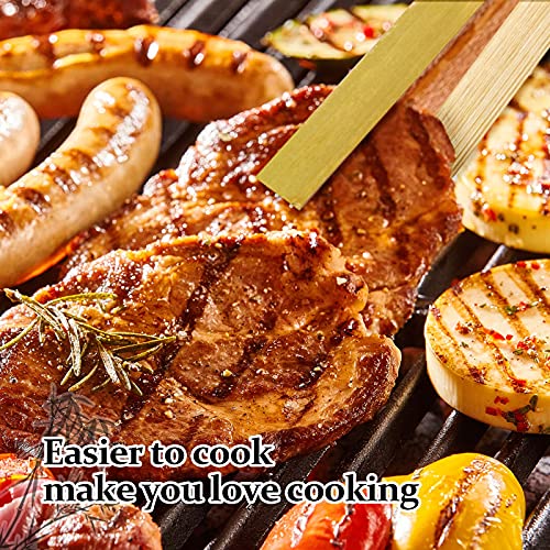 60 Wooden Tongs – Premium Kitchen Utensils Made Of Bamboo – Eco-Friendly Tongs For Cooking – Disposable Bamboo Utensils For The Ultimate Serving Experience – Lightweight And Sustainable Salad Tongs #TOP1