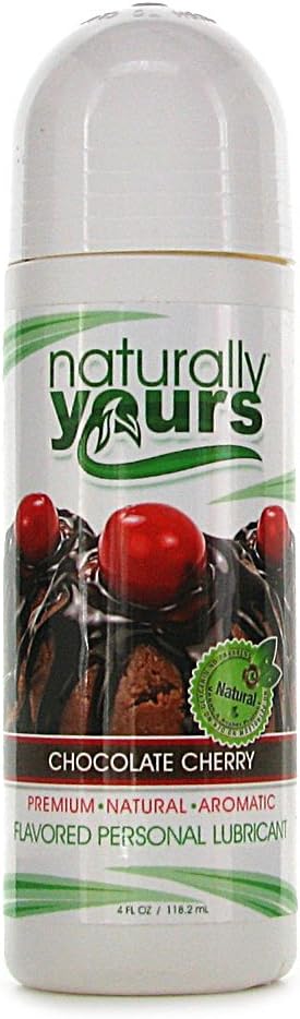 Nature Lovin Lubricants Naturally Yours Chocolate Cherry Flavored Lubricant, 4 Fluid Ounce