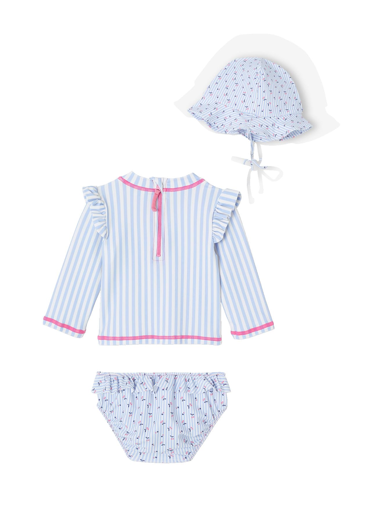 VERTBAUDET Maillot Bain 3 pièces Rayures