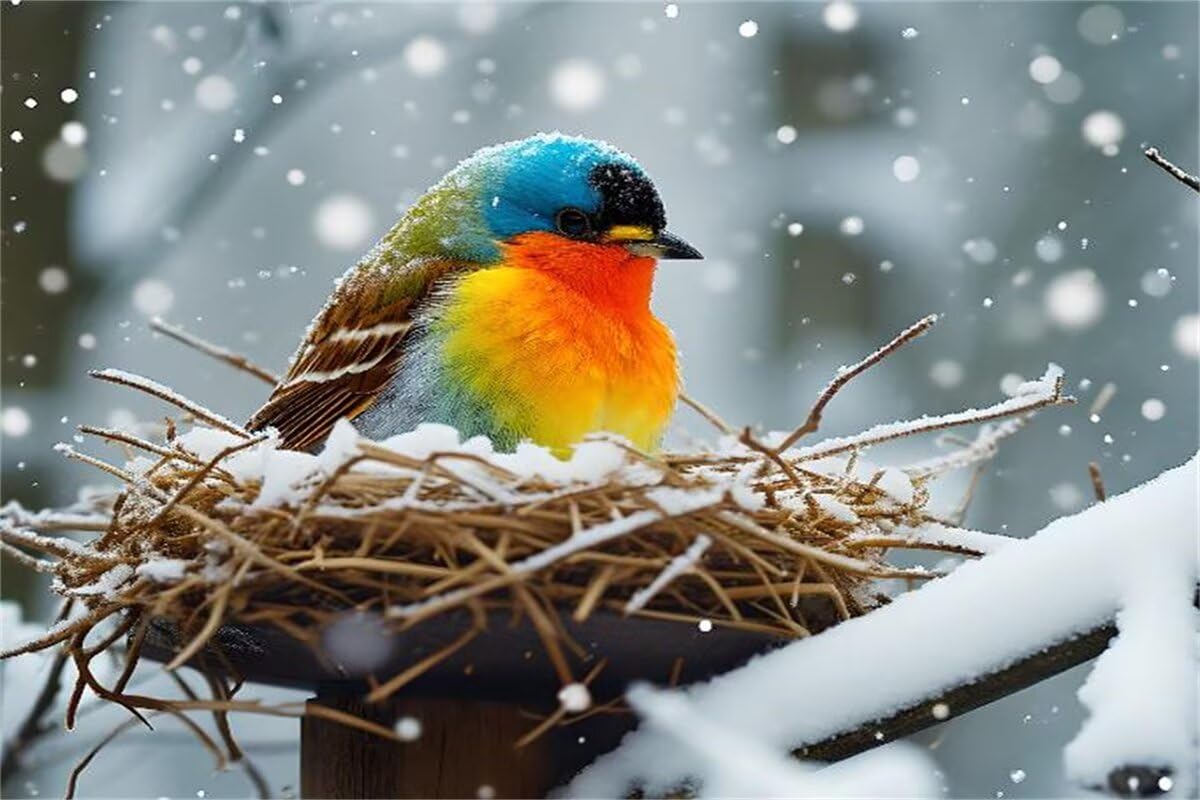 Puzzle 2000 sztuk puzzle ptak zima drewniane układanki, klasyczne dla dorosłych diY gra wyzwanie idealnie pasują między nimi literami z tyłu Wysokiej jakości układanki dla dzieci dorosłych wiek 14 lat