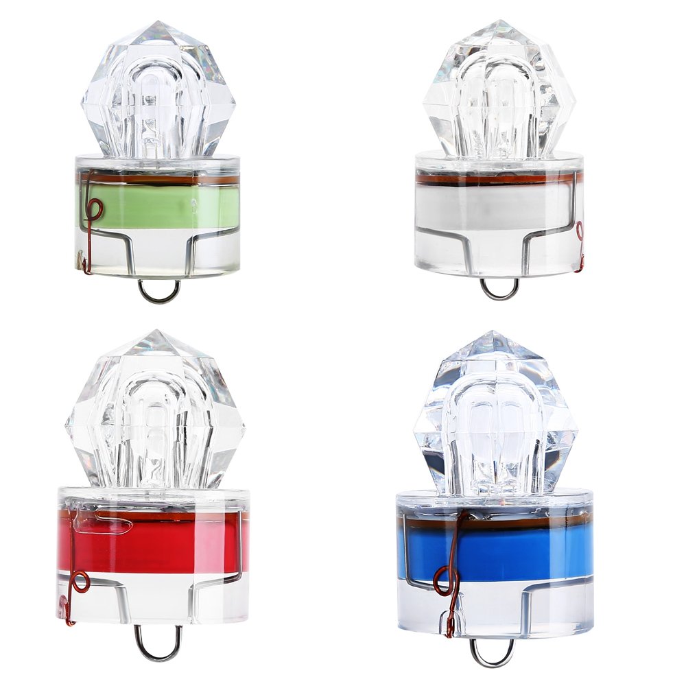5 LED Subacquei Per Esca Pesca – Luce Stroboscopica Attira Pesci – Profondità - copertina