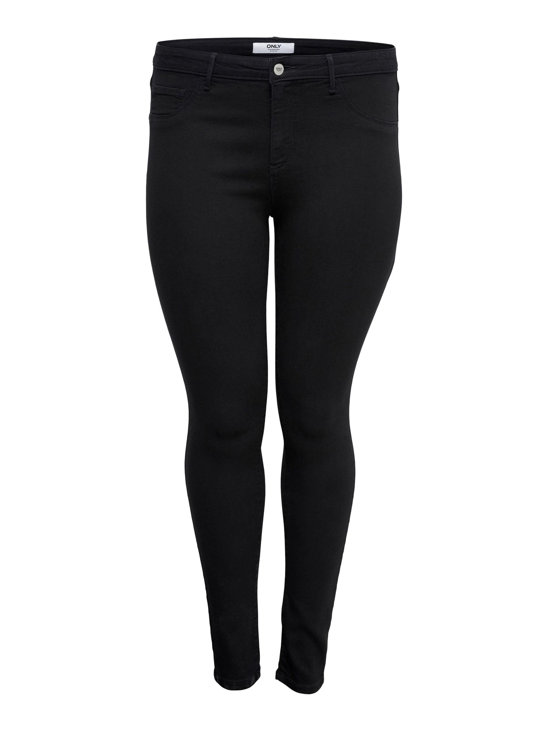 ONLY Carmakoma Women's Carthunder Push Up Reg Noos Skinny Jeans, Black, 20 UK