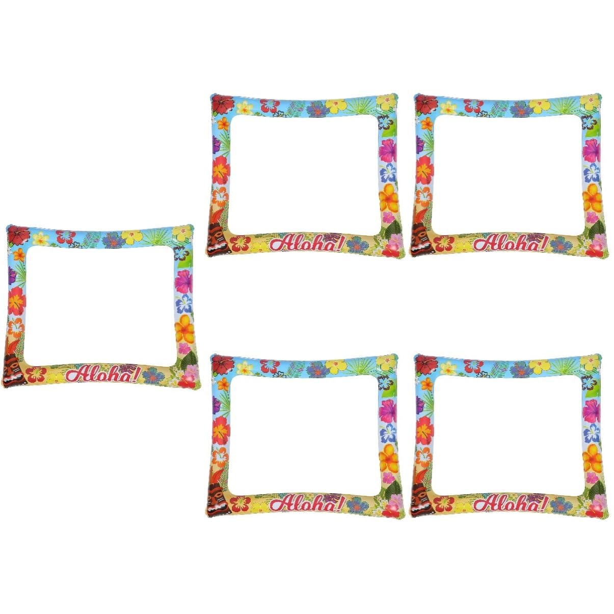 Toyvian 5 Stück Aufblasbarer Foto für Partys und Festivals Sommer Hawaii Stil Vielseitige Foto Requisite für Hochzeiten und Feiern Leichtes Kunststoffmaterial für Unvergessliche