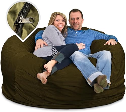 Miniatura 6 de ULTIMATE SACK 6000 (6 pies) Funda para silla puff en varios colores solo funda (6000, piel marfil)