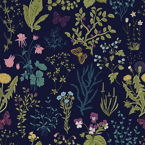 Papier peint autocollant feuille noire pour salon moderne