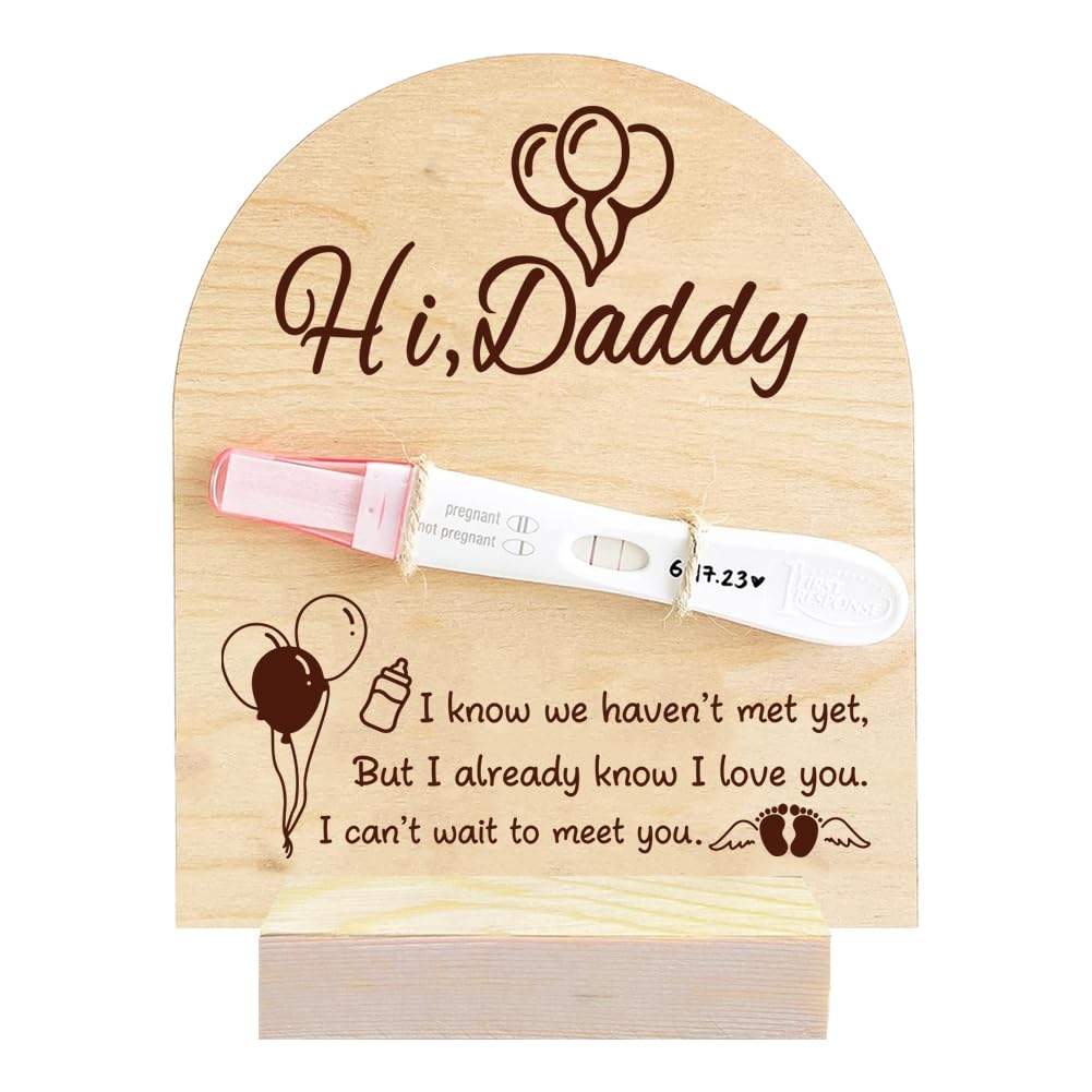 Pregnancy Announcements Balloon Cartoon Baby Announcements Board Soon to Be Mom &amp; Dad Ways to Announce Pregnancy Pregnancy Announcement for First Time Dad, HOME-FB0009-15-US35