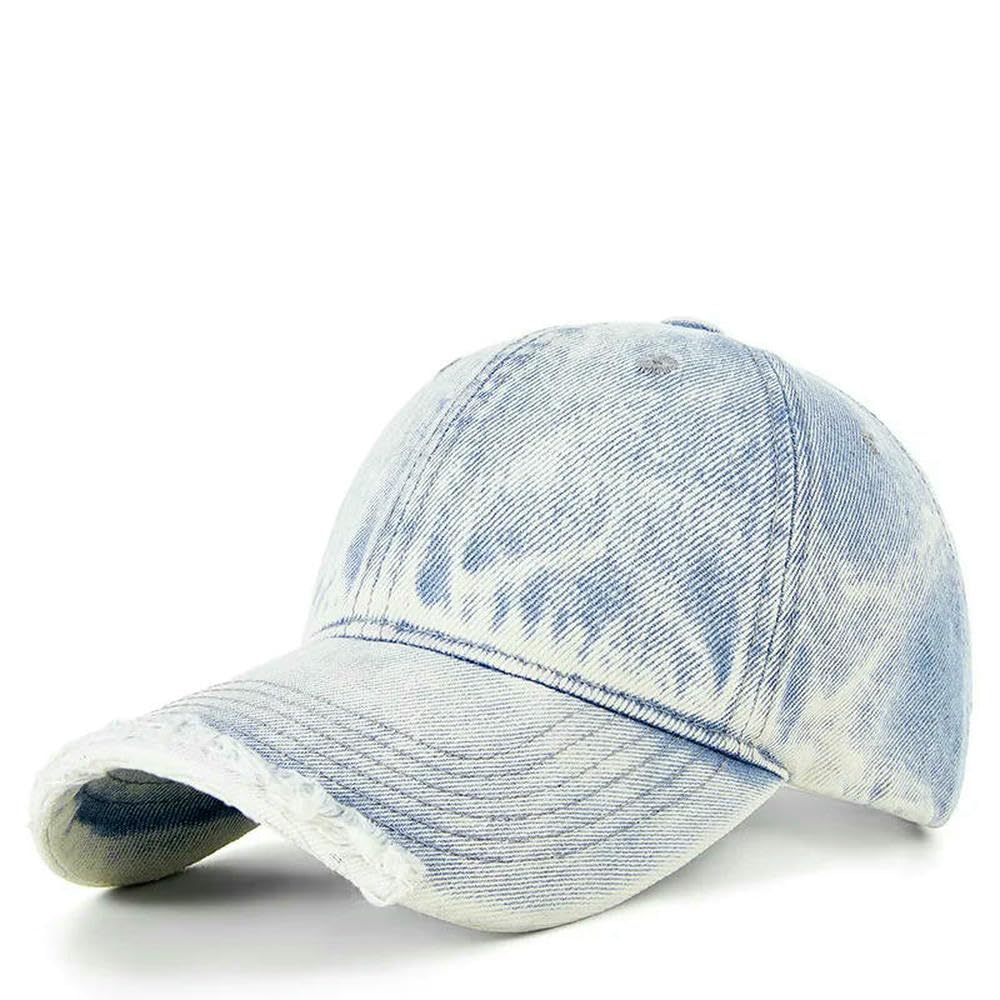 Casquette baseball hiphop en jean délavé idéale pour vos sorties urbaines et festivals